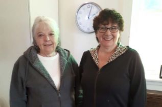 Deb Ivey and Carol Hillier today